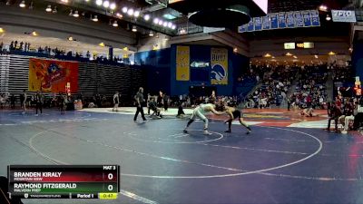 150 lbs Cons. Round 4 - Raymond Fitzgerald, Malvern Prep vs Branden Kiraly, Mountain View