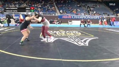 Girls-190 lbs Cons. Round 2 - Mila Dubroja, Eaton Rapids (Girls) vs Analize Tapia, Lowell (Girls)