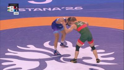 65 kg 1/4 Final - Abdulmazhid Kudiev, Tajikistan vs Sujeet Sujeet, India