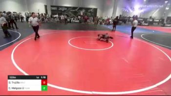 102 lbs Round Of 16 - Damian Trujillo, WolfPack WC vs Carlos Melgoza Iii, Team Selma