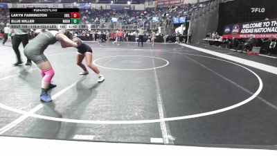116.4-123.4 lbs Round Of 32 - Lakyn Farrington, Shelton Wrestling Academy vs Ellie Miller, Mountain Home Bombers