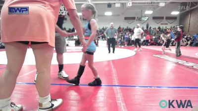 43-45 lbs Rr Rnd 3 - Aeryn Jackson, Locust Grove Youth Wrestling vs Olivia Jones, HURRICANE WRESTLING ACADEMY