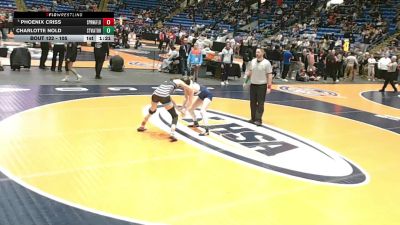 105 lbs Quarterfinal - Phoenix Criss, Springfield [Coop] vs Charlotte Nold, Arlington Heights (St. Viator)