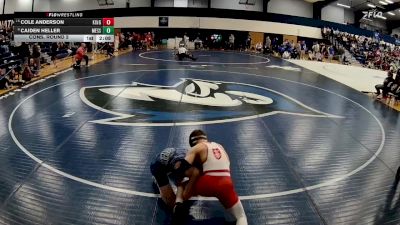 133 lbs Cons. Round 2 - Cole Anderson, King`s (pa) vs Caiden Heller, Messiah