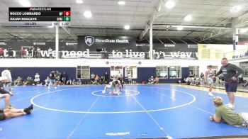 128 lbs 5th Place - Rocco Lombardo, Malvern Prep - HSC vs Julian Bijaczyk, Apache - HSC