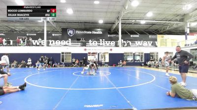 128 lbs 5th Place - Rocco Lombardo, Malvern Prep - HSC vs Julian Bijaczyk, Apache - HSC