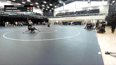 133 lbs Semifinal - Dominic Marquez, Cuesta College vs Andre Garcia, Santa Ana College