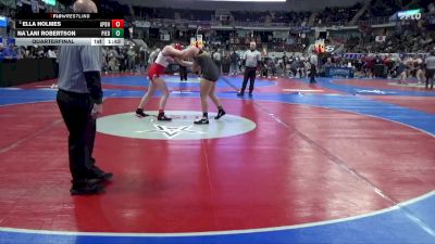 1-5A 165 Quarterfinal - Ella Holmes, A P Brewer High School vs Na`lani Robertson, Piedmont