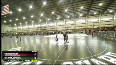 66 lbs Champ. Round 1 - Treyden Rigby, Wasatch Wrestling Club vs Geovani Murillo, Bonniville Wrestling Club