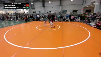 44 lbs Champ. Round 1 - Emerson Morales, Liberty Warriors Wrestling Club vs Ryder Felton, Takedown Elite Wrestling