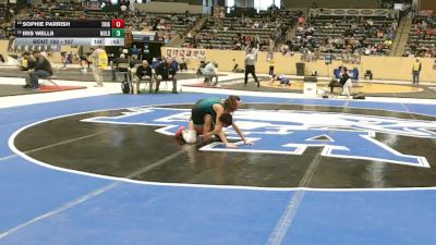 107 lbs Cons. Round 1 - Sophie Parrish, Trigg County vs Iris Wells, North Oldham