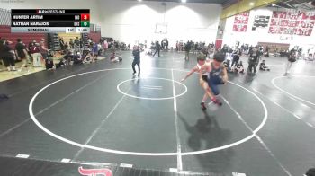 175 lbs Semifinal - Hunter Artim, Independant vs Nathan Narajos, Glendora High School