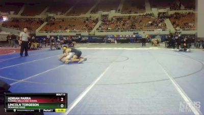 D2-165 lbs Cons. Round 2 - Lincoln Torgeson, Ironwood Ridge vs Adrian Parra, Flowing Wells High School