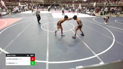 88 lbs Semifinal - Joshuah Hernandez, Cody WC vs Vicente Madrid, Capital City Jr Wrestling