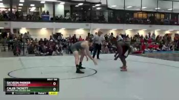 197 lbs Cons. Round 1 - Caleb Tackett, Wilmington College (oh) vs Da`veon Parker, Heidelberg University