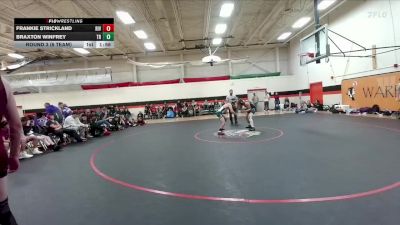 138 lbs Round 3 (6 Team) - Braxton Winfrey, Tongue River vs Frankie Strickland, Riverton