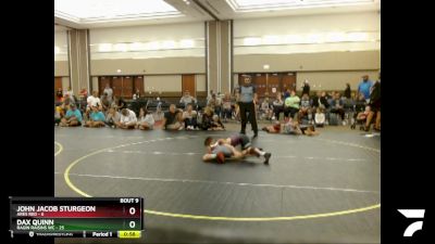 60 lbs Finals (8 Team) - John Jacob Sturgeon, Ares Red vs Dax Quinn, Ragin Raisins WC