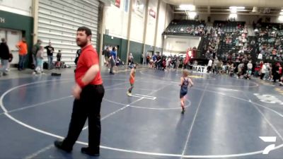 46 lbs Quarterfinal - Cole Sherry, Gretna Youth Wrestling vs Henry Kohtz, Bennington