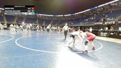 145 lbs Quarterfinal - Reese Hite, Altoona vs Brayden Williams, Crawford County