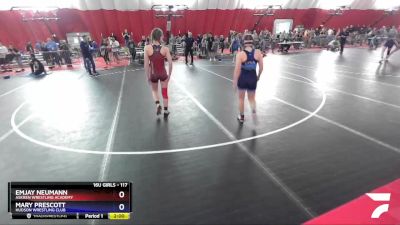 117 lbs 1st Place Match - Emjay Neumann, Askren Wrestling Academy vs Mary Prescott, Hudson Wrestling Club