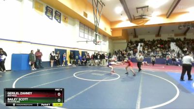 107 lbs Quarterfinal - Gerilel Zahney, Red Mesa vs Bailey Scott, Wickenburg