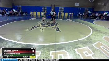 190lbs Cons. Round 4 - Yaneece Sanchez, Richland (Girls) vs Shaiyah Fonoti, Peninsula (Girls)