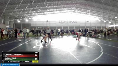 190 lbs Quarterfinal - Hyrum King, Spanish Fork vs Campbell Warnick, Delta