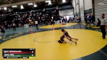 69-82 lbs Round 4 - Miley Bernshausen, 2TG vs Jenna Herl, Next Level Training Academy