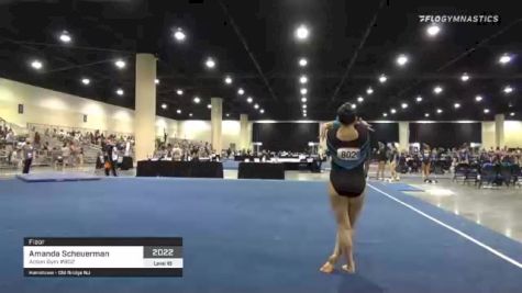 Amanda Scheuerman - Floor, Action Gym #802 - 2021 USA Gymnastics Development Program National Championships