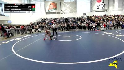 70 lbs Quarterfinal - Noah Dragon, Adirondack Youth Wrestling Club vs Clayton Collins, Club Not Listed