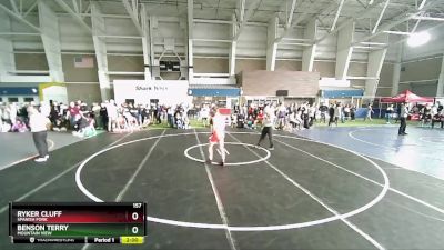 157 lbs Cons. Round 4 - Ryker Cluff, Spanish Fork vs Benson Terry, Mountain View