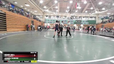 138 lbs Champ. Round 1 - Adrien DuBose, Carlsbad vs Henry Bell, Vista Murrieta