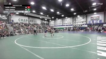 130 lbs 1st Place Match - Sara Garcia, Murrieta Mesa vs Hazel Owens, Vista Murrieta
