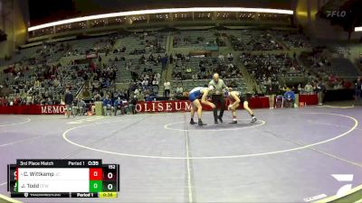 152 lbs 3rd Place Match - Christian Wittkamp, Jay County vs Jackson Todd, Carroll (Fort Wayne)