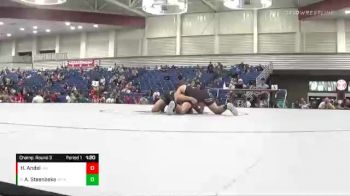 163 lbs Champ. Round 3 - Aaron Steenbeke, Midwest Extreme Wrestling vs Hunter Andel, James A. Garfield