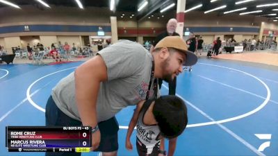 45 lbs Round 4 - Rome Cruz, Tribe Wrestling Club vs Marcus Rivera, NB Elite Wrestling Club