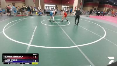 110 lbs Round 3 - Gunner Uremovich, Spring Klein Wrestling Club vs Jacob Woehr, 3F Wrestling