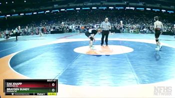 D1-165 lbs Champ. Round 1 - Zak Knapp, Brighton HS vs Brayden Bundy, Davison HS