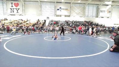 58 lbs Champ. Round 1 - Jake Sanchez, Webster Schroeder Warriors You Wrestling vs Brighten Wicker, Penfield You Wrestling