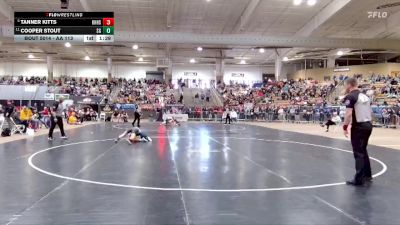 AA 113 lbs Champ. Round 1 - Cooper Stout, Siegel High School vs Tanner Kitts, Knoxville Halls High School