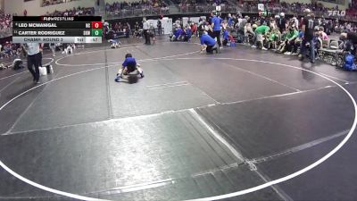 59 lbs Champ. Round 2 - Carter Rodriguez, Shelton Kids Wrestling vs Leo McManigal, Norfolk Catholic