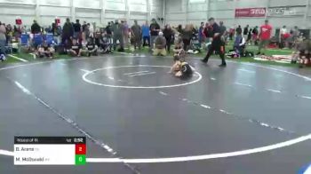 B-50 lbs Round Of 16 - David Arens, OH vs Mayson McDonald, WV