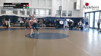 141 lbs Consi Of 8 #1 - Parker Sentipal, Edinboro vs Sam Herring, Unrostered