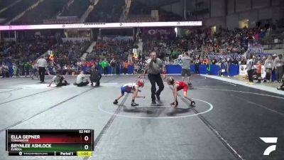 50 lbs Cons. Semi - Brynlee Ashlock, Eureka vs Ella Gepner, Tonganoxie