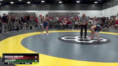 119 lbs Placement Matches (8 Team) - Alex Baden, Team Ohio vs Grayson Debevoise, CP Wrestling Academy