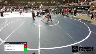 95 lbs Consolation - Andrew Murillo, La Gente WC vs Jerricho Munson, Bearcave WC