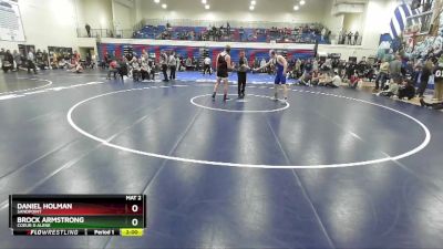 165 lbs Quarterfinal - Brock Armstrong, Coeur D Alene vs Daniel Holman, Sandpoint