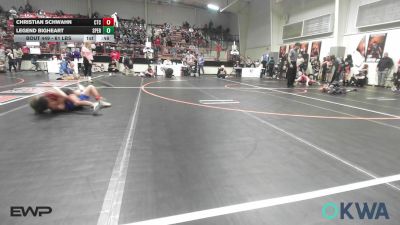61 lbs Consolation - Christian Schwahn, Chandler Takedown Club vs Legend Bigheart, Sperry Wrestling Club