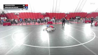 74 lbs 3rd Place Match - Nickson Petri, Hartford Wrestling Club vs Brecken Reynolds, Prairie Wrestling