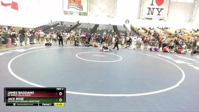 130 lbs Semifinal - James Baggiano, B2 Wrestling Academy vs Jace Rose, Johnstown PeeWee Wrestling